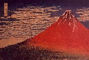 Katsushika Hokusai Mount Fuji in Clear Weather oil painting reproduction